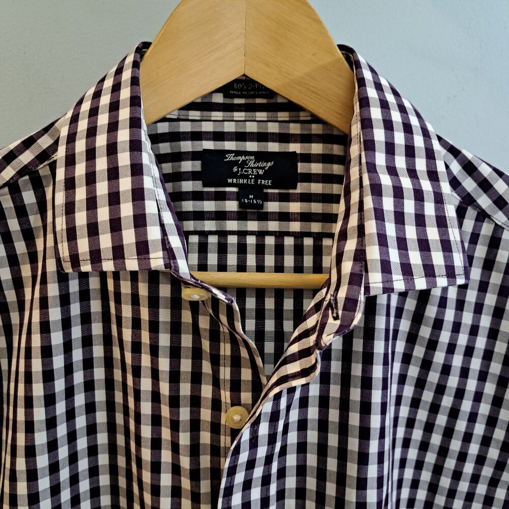 J. Crew Thompson Shirting Men's M Wrinkle Free Long Sleeve Shirt Style #02487
